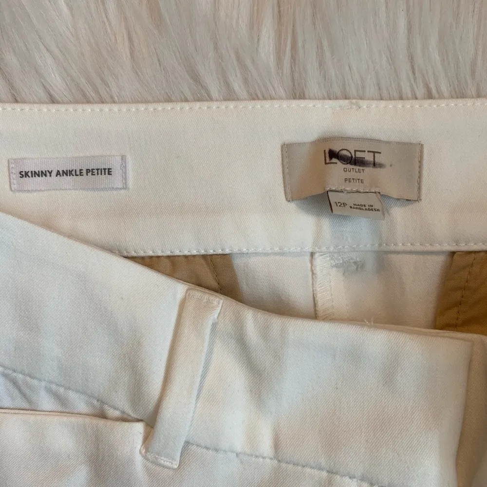 Loft Outlet Skinny Ankle Petite Pants w/ Buttons - Image 2