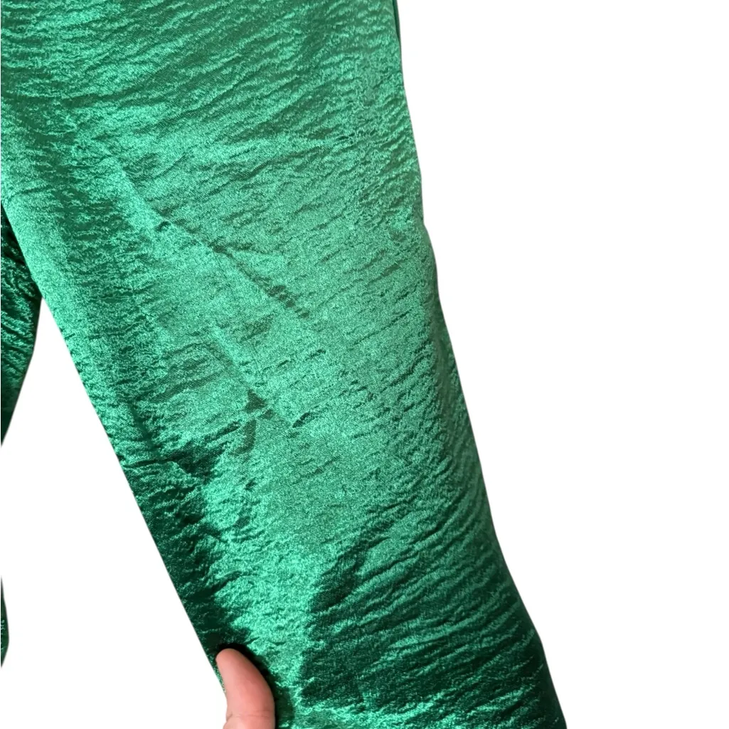 Ba&sh NEW Shiny Green Trousers - Image 7