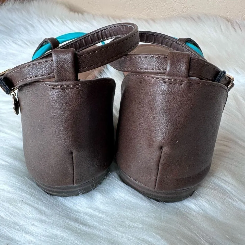 Jenny Fairy Brown & Teal Sandals Size 38 Brown - Image 4