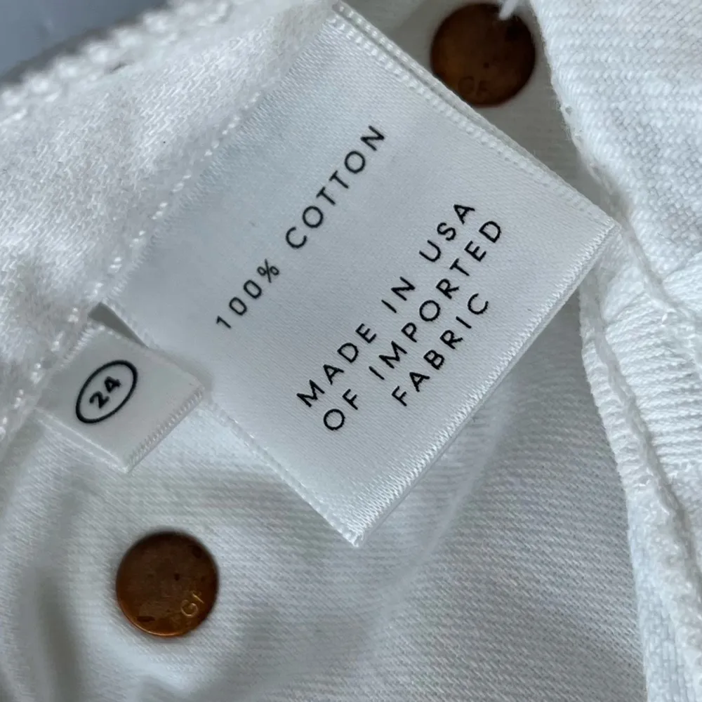 GRLFRND • White Destructed Beverly Bermuda Shorts - Image 9