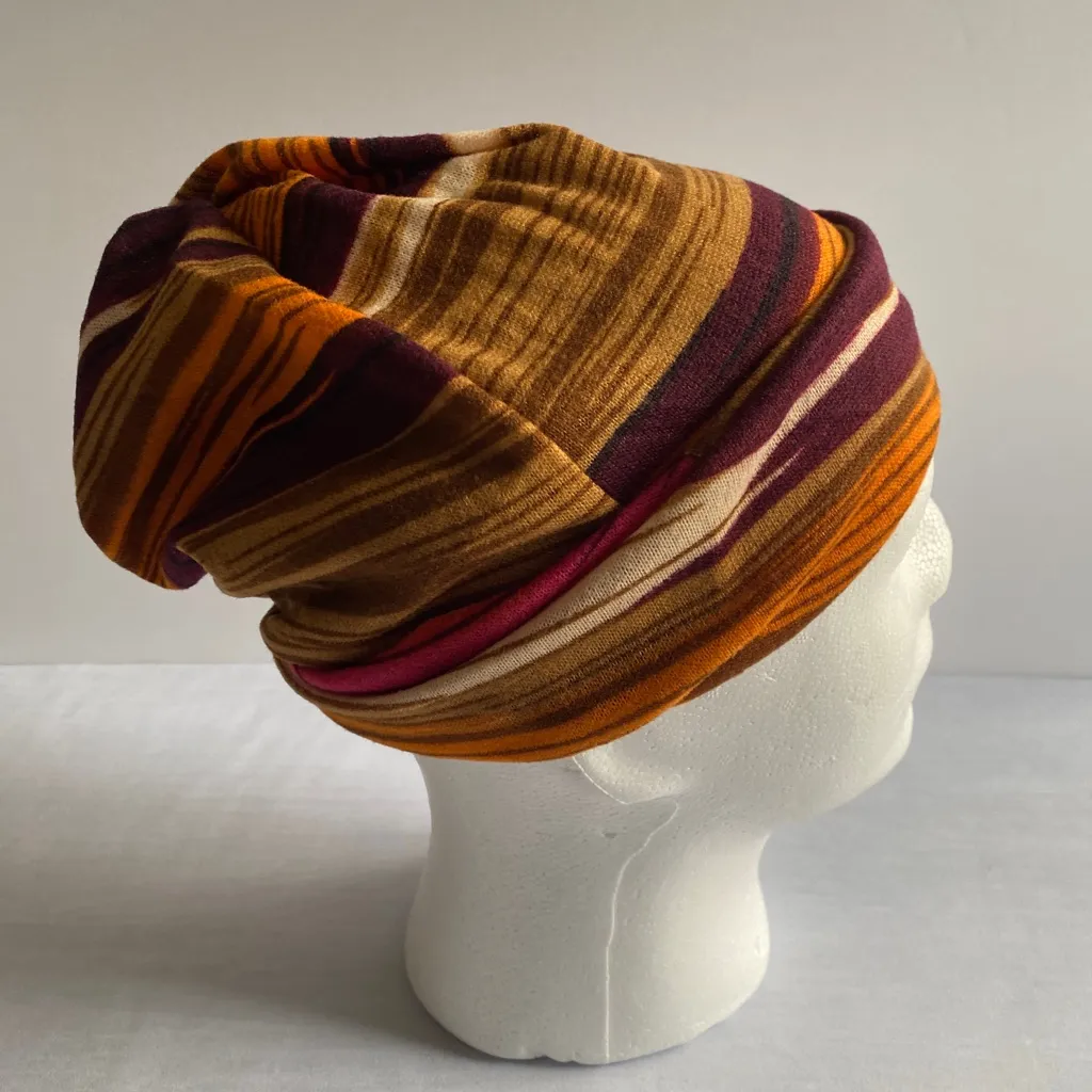 1 pc Women's Stripe Brimless Cap - Image 6