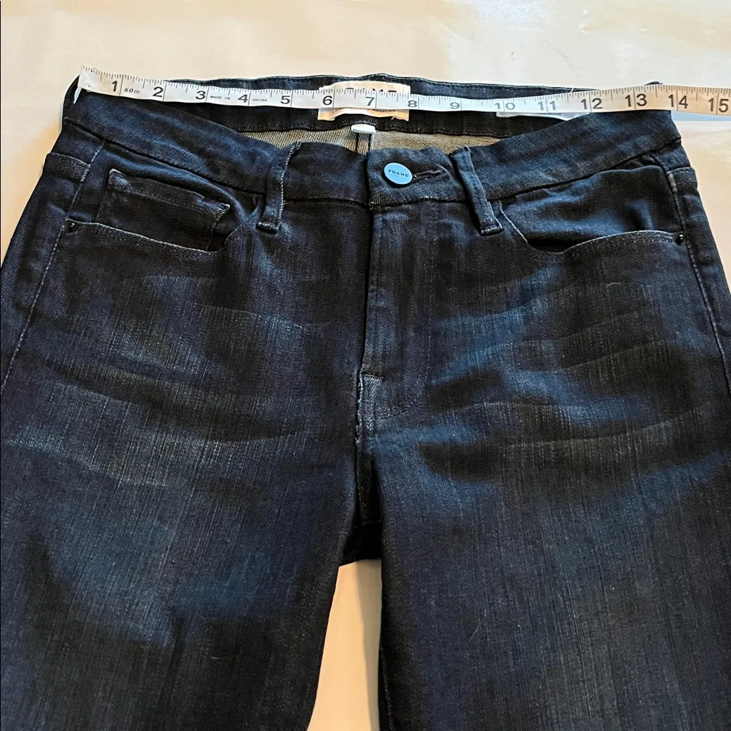Frame Denim Le Crop Mini Boot Mid Rise Size 27 - Image 4
