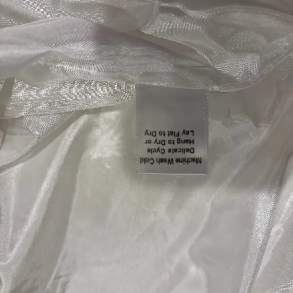 JOH Women's Cream Blazer with Zipper Accents Size XL - Image 7