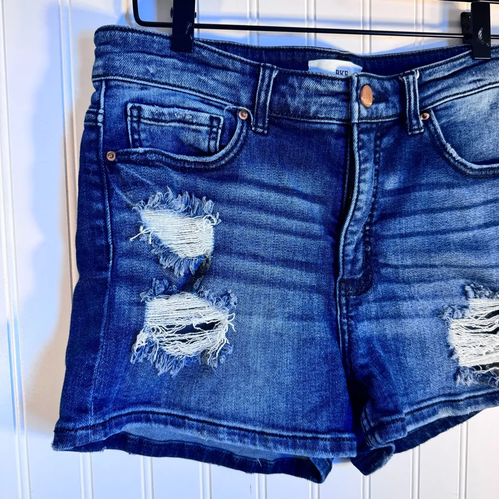 BKE Buckle Parker Distressed Denim Jean Shorts Women’s Size 29 - Image 2
