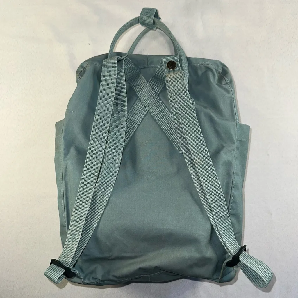 Fjallraven Kanken Backpack Green Water Resistant Zip Up Outdoor Back Pack - Image 6