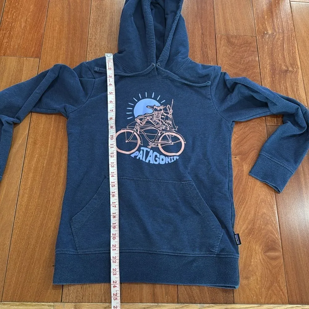 Patagonia Worn Wear W's Fisherfox Ahnya Organic Cotton Hoody size XS - Image 9