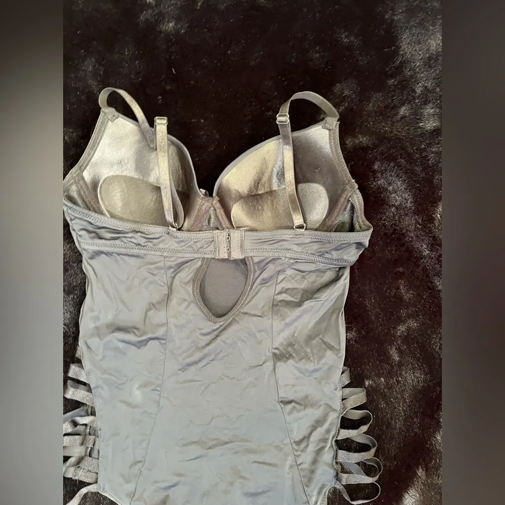 Prima Valentina Black Cutout Strappy Bodysuit - Image 9