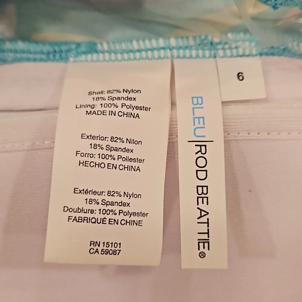 💕BLEU ROD BEATTIE💕 Escape To The Beach Twist Bandeau Bikini Top ~ Lagoon 6 - Image 11