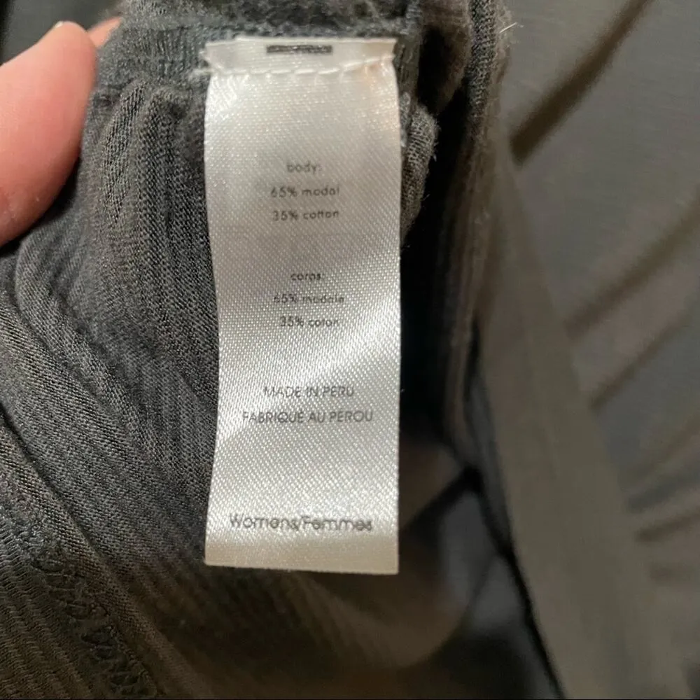 Lucy Grey Cowl Neck Long Sleeve Light Weight Sweater Womens M Blouse Casual Gray Size M - Image 5