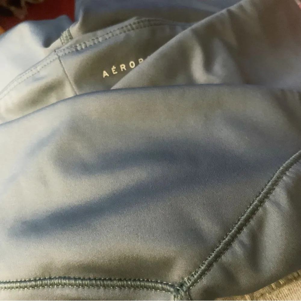 AEROPOSTALE Flare Flex Crossover High-Rise Pants Gray S - Image 3