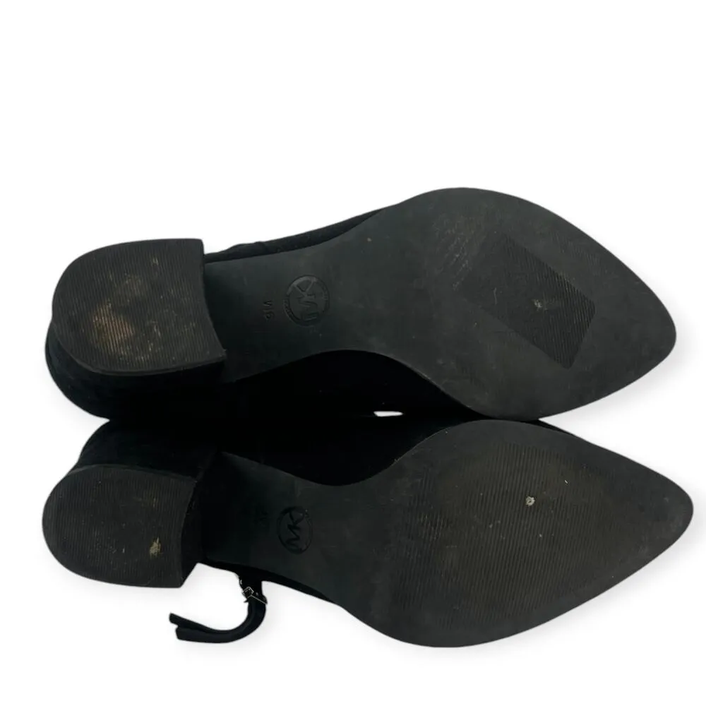 MICHAEL Michael Kors | 9 |Women's Dawson Leather Pointed Toe Ankle Bootie Boots - Image 7