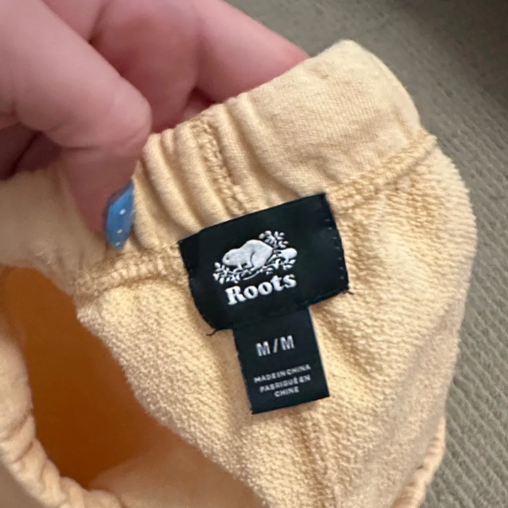 Roots Women's Cream Athletic Shorts - Image 2