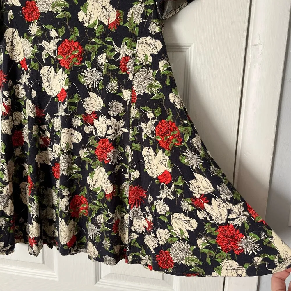 Zara TRF Back-Zip Swing Dress - Size S - Image 3