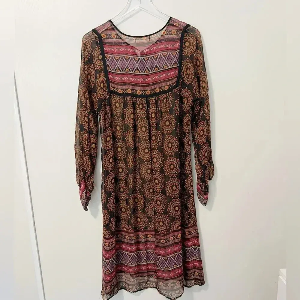 JOHNNY WAS FOR LOVE‎ & LIBERTY Silk Mandala Printed Boho Dress - Image 3