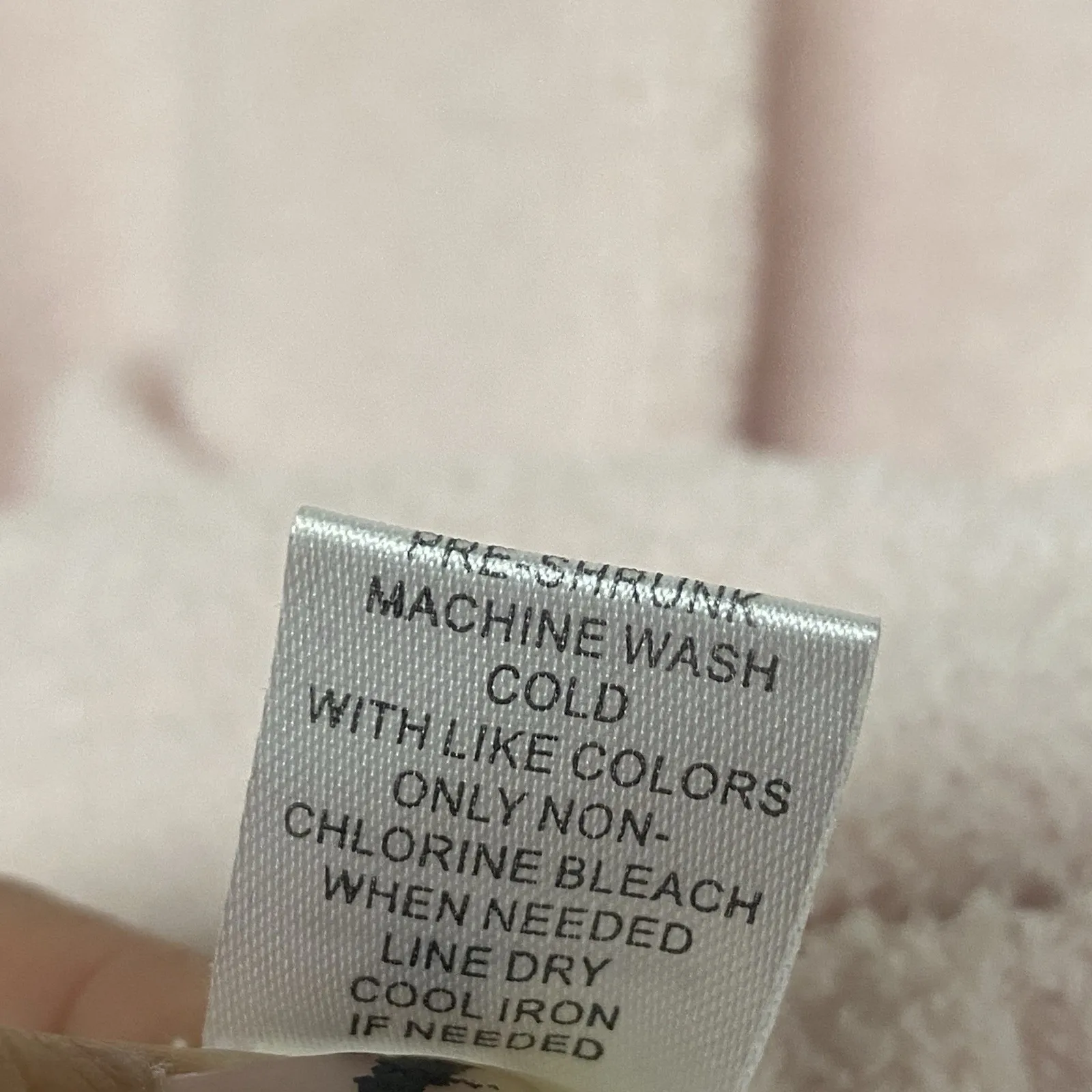 Lulu B Med Sweater Weather Light Blush Pink Button Embellishment V-Neck Pullover - Image 7