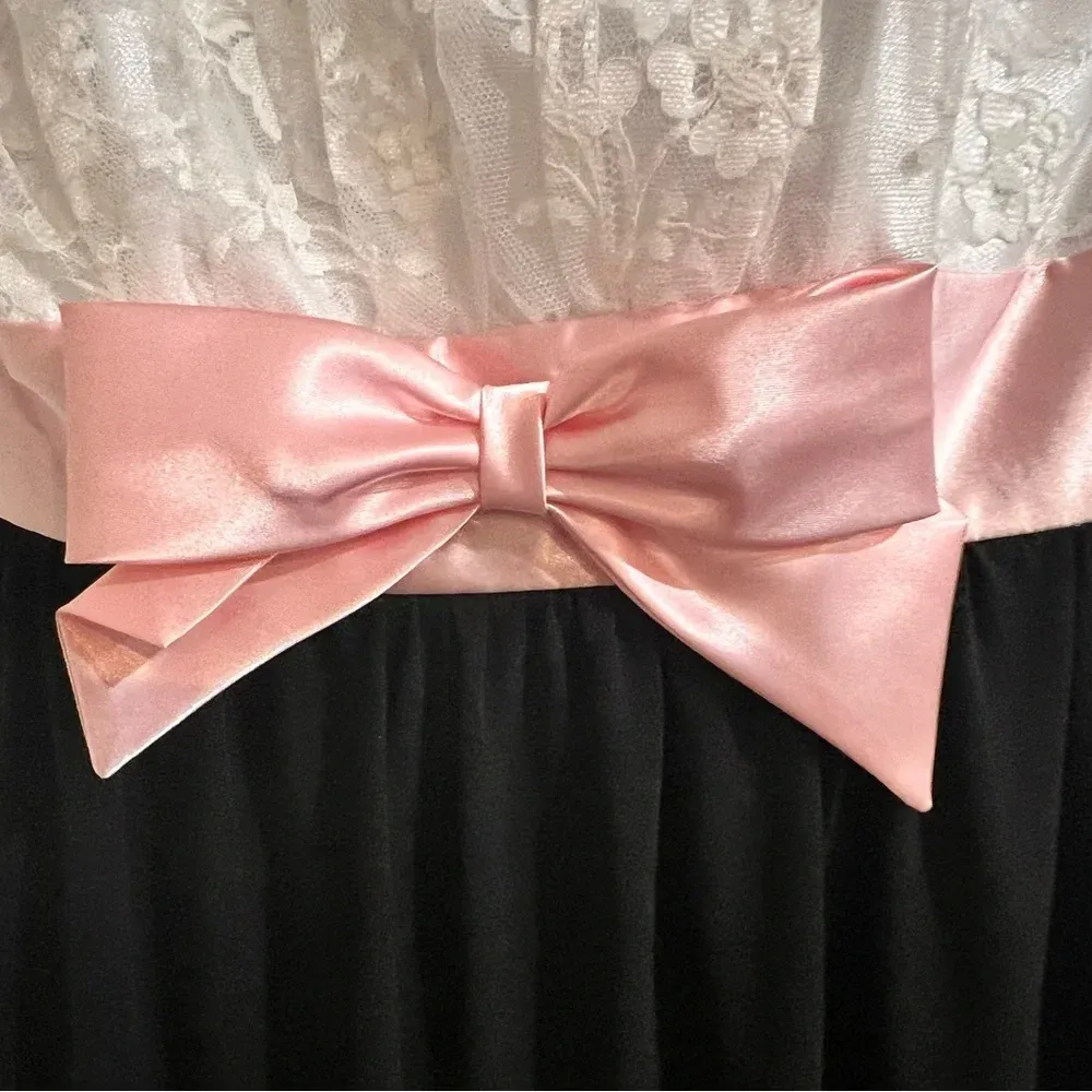 VENDOR ITEM : FINAL PRICE Vintage Jessica McClintock Gunne Sax Tuxedo Dress - Image 5