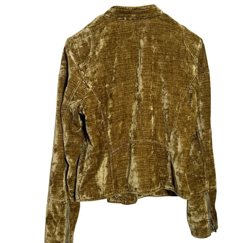 Free People Dusk Till Dawn Velvet Jacket Women’s Sz. M - Image 3