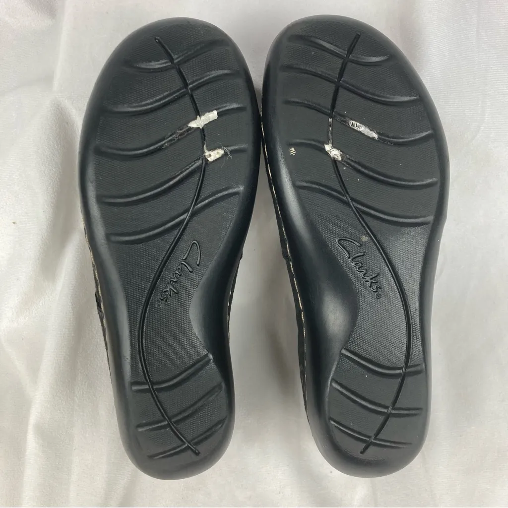 Clarks Collection Women's Ashland Lane Black Leopard Print Flat Loafer Size 7.5 - Image 7