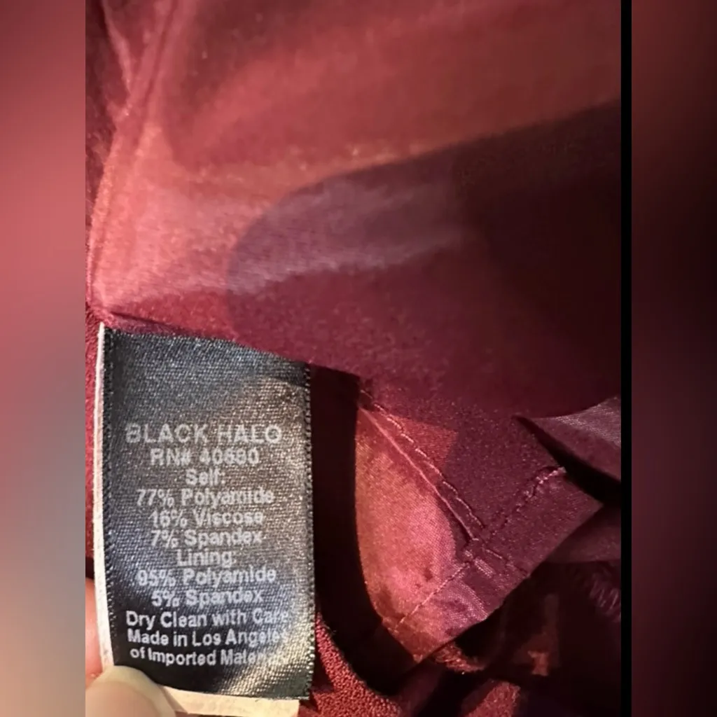Black Halo Janie Bryant Red Sheath‎ Dress Cap Sleeves Catherine 2 - Image 7