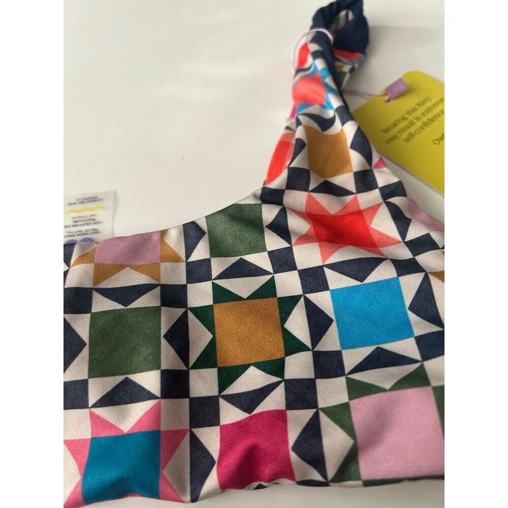 NWT Kitty and Vibe Women’s Scoop Bikini Top in Topanga XS - Image 3