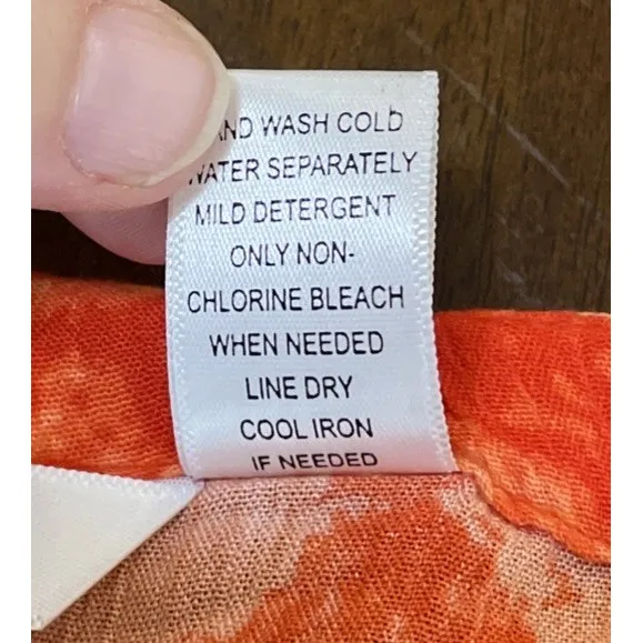 Kaktus Womens XXL Fish Sleeveless Dress Pockets Orange Tank Adjustable Hem Beach - Image 7