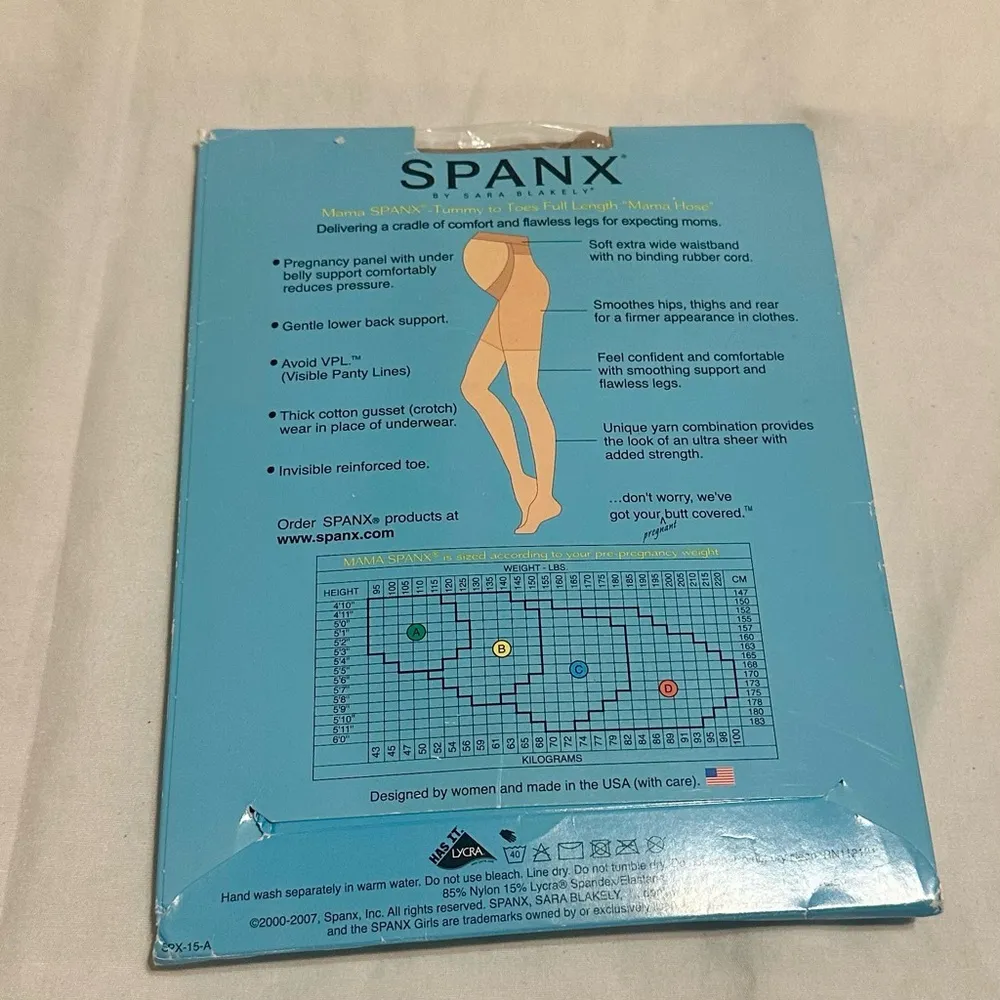 NEW  Mama Full Length Nude Maternity Pantyhose Size A. Pregnancy Panel - Image 2