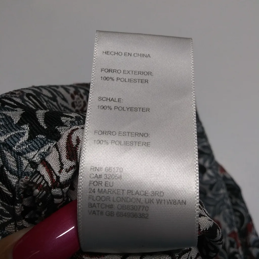 UO Juliet Hi-Rise Cropped Wide Leg Jacquard Pants Size 2 - Image 10