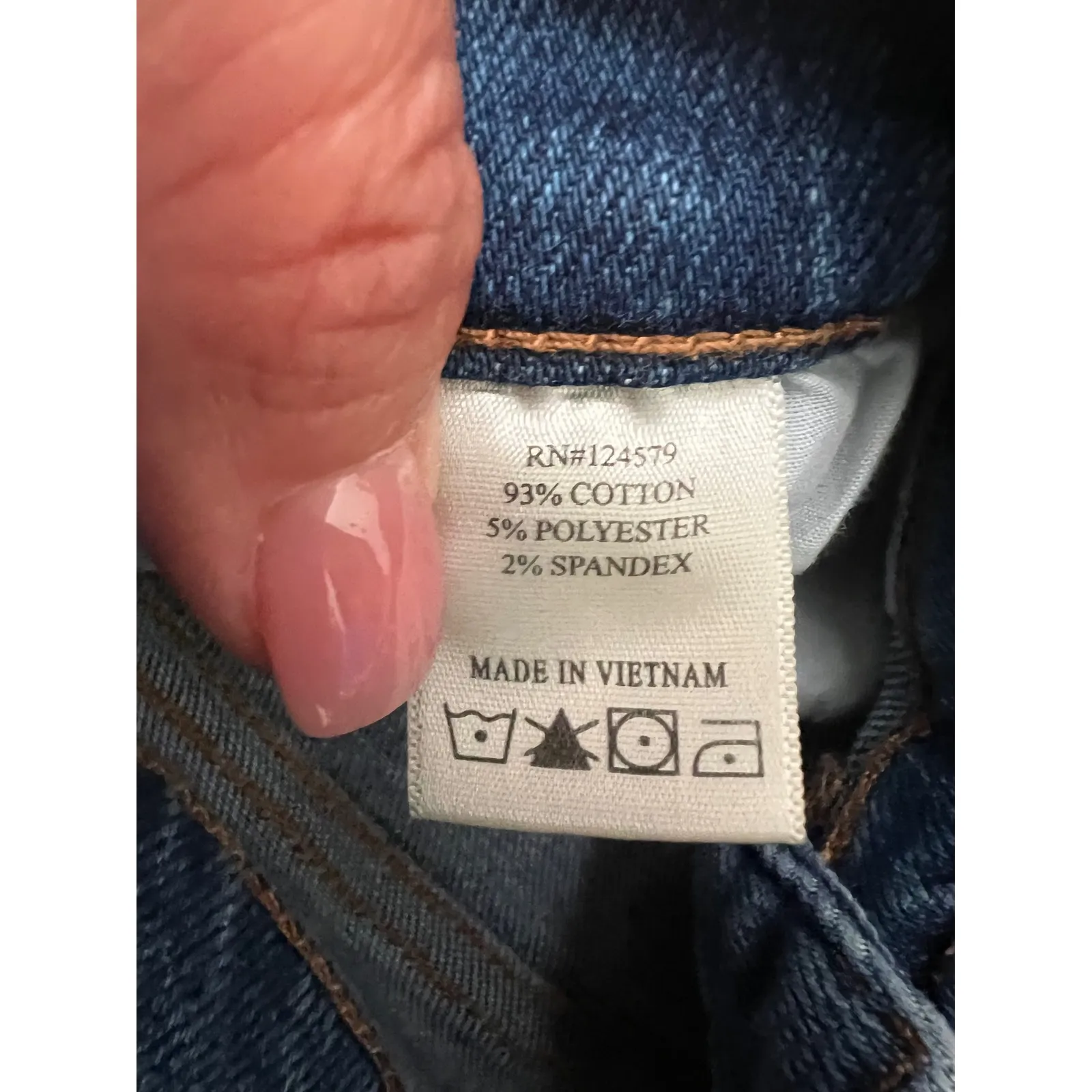 Sneak Peek High Rise Shorts 93%‎ Cotton Size L Distressed Frayed Hem Blue Size L - Image 6