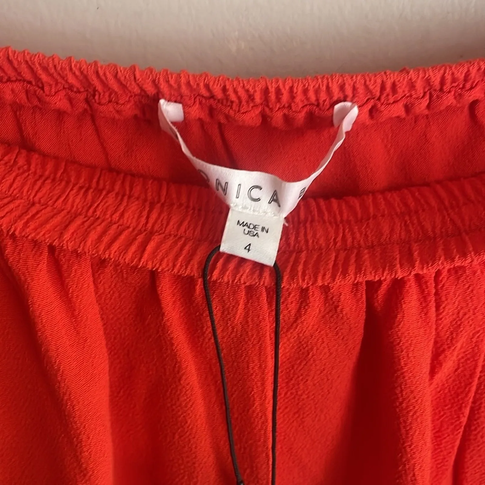 Veronica Beard Oleta Ruffled Off-the-Shoulder Dress Red - Image 6