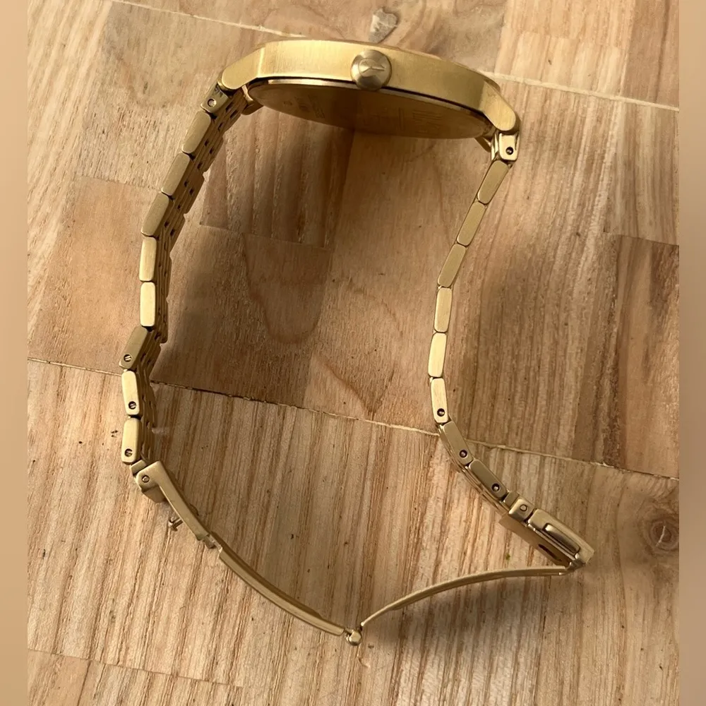 Nixon The Arrow Point It Watch Black Dial Gold-Tone Bracelet New Crystal - Image 7