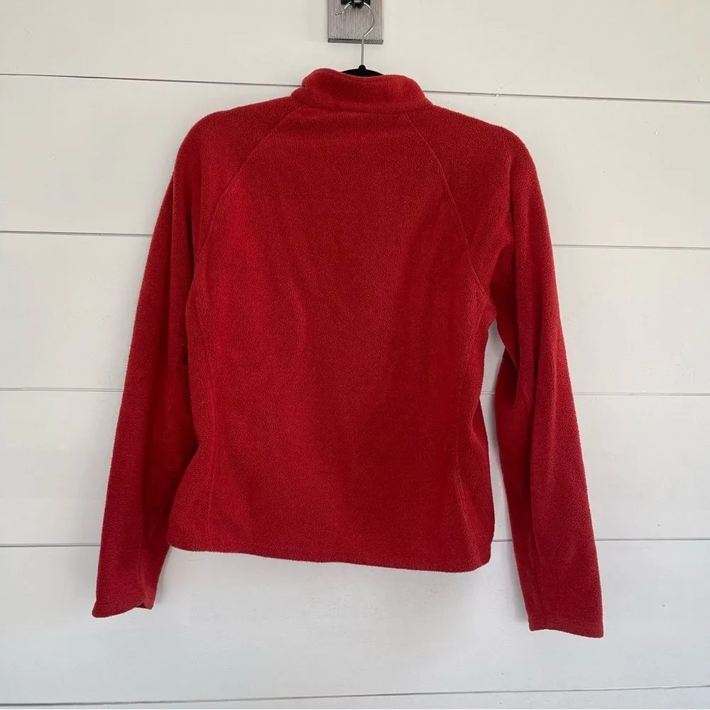 Patagonia 1/2 Zip Capilene Orange Fleece Pullover - Image 3