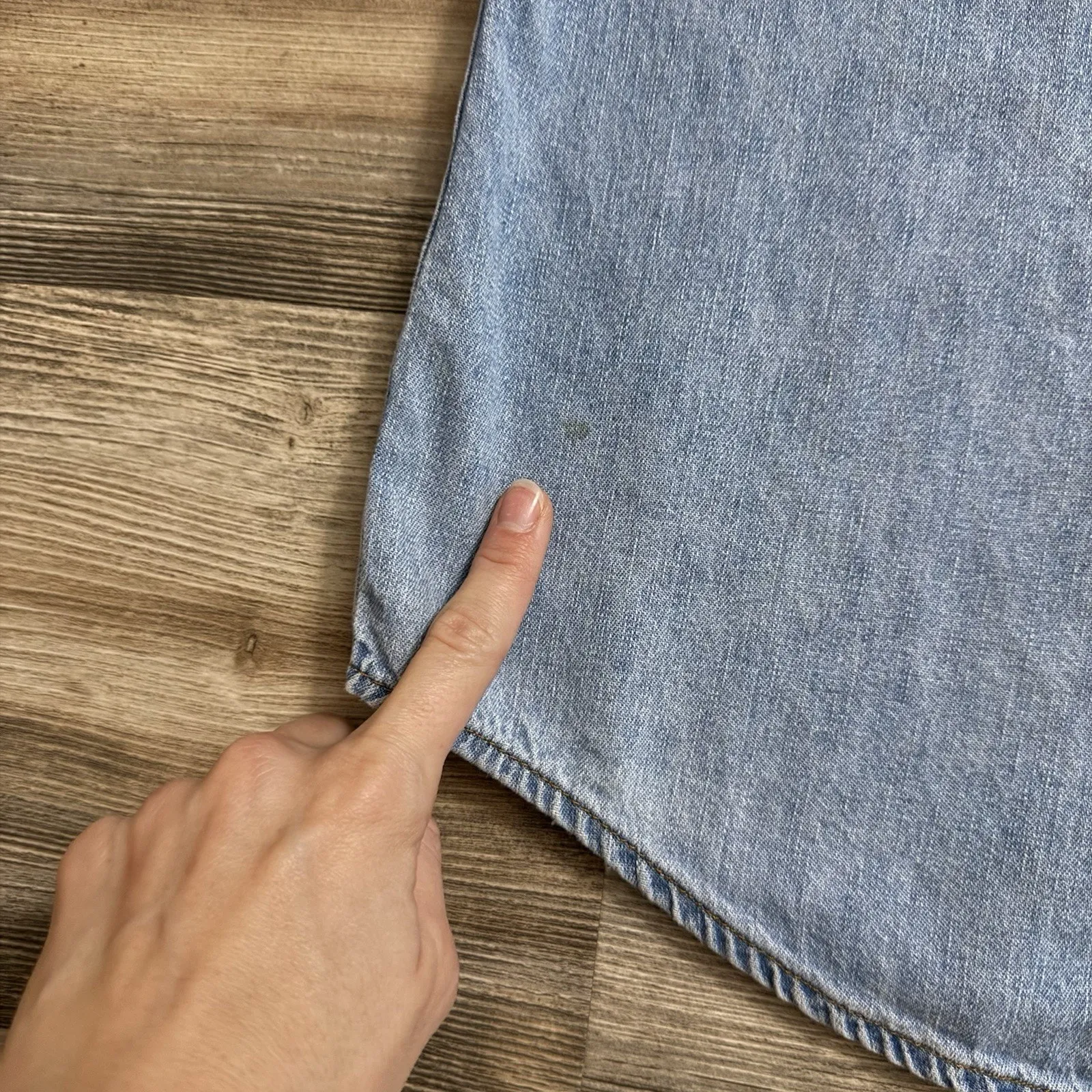 Custom Betty Boop Denim Top Women’s Vintage Patches Button-Up - See Measurements - Image 9