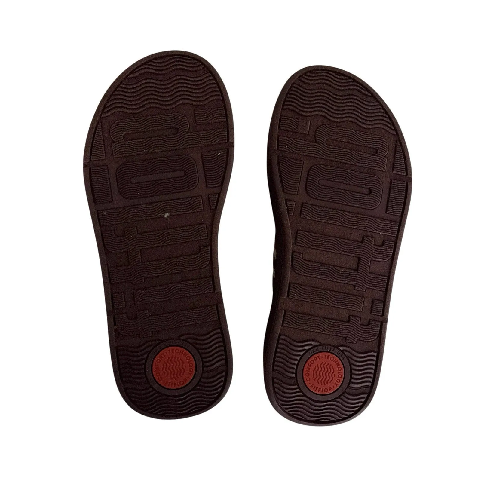 FitFlop F-Mode Crochet Flatform Sandals Clay Brown Sz 6 Boho Coastal Comfort - Image 9