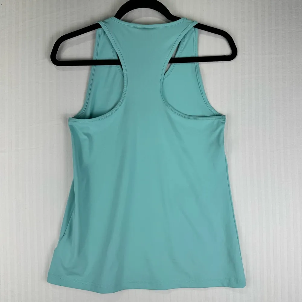 Gymshark We Do Gym Training Teal Blue Racer Back Athletic Tank Top Women's Small - Image 2