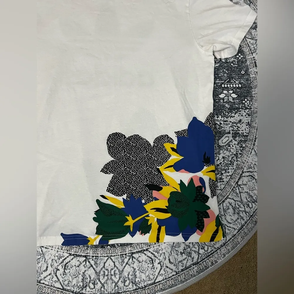 Adidas Studio London Her White Floral Graphic T-shirt - Size S - Image 3