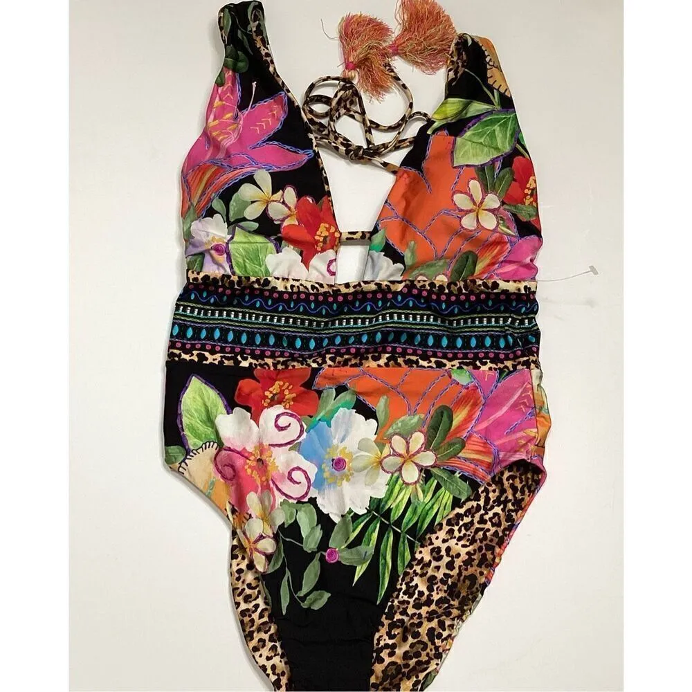 New. La Blanca reversible plunge neck swimsuit. Small. Retails $129 - Image 15