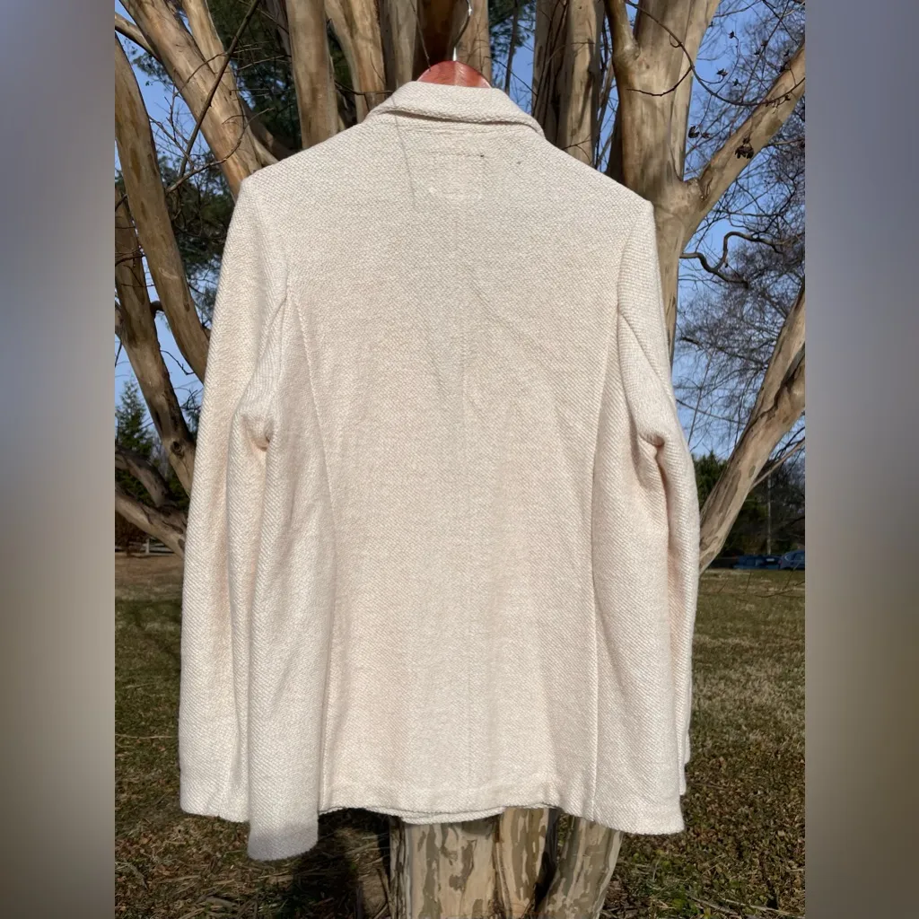 Sanctuary x Anthropologie Cream and White Bryce Blazer Boho Preppy Cottagecore - Image 6