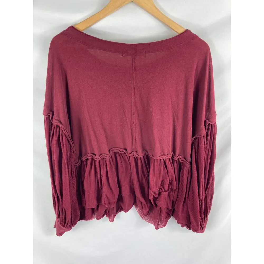 Free People Sierra Boho Flow Blouse Size Small - Image 5