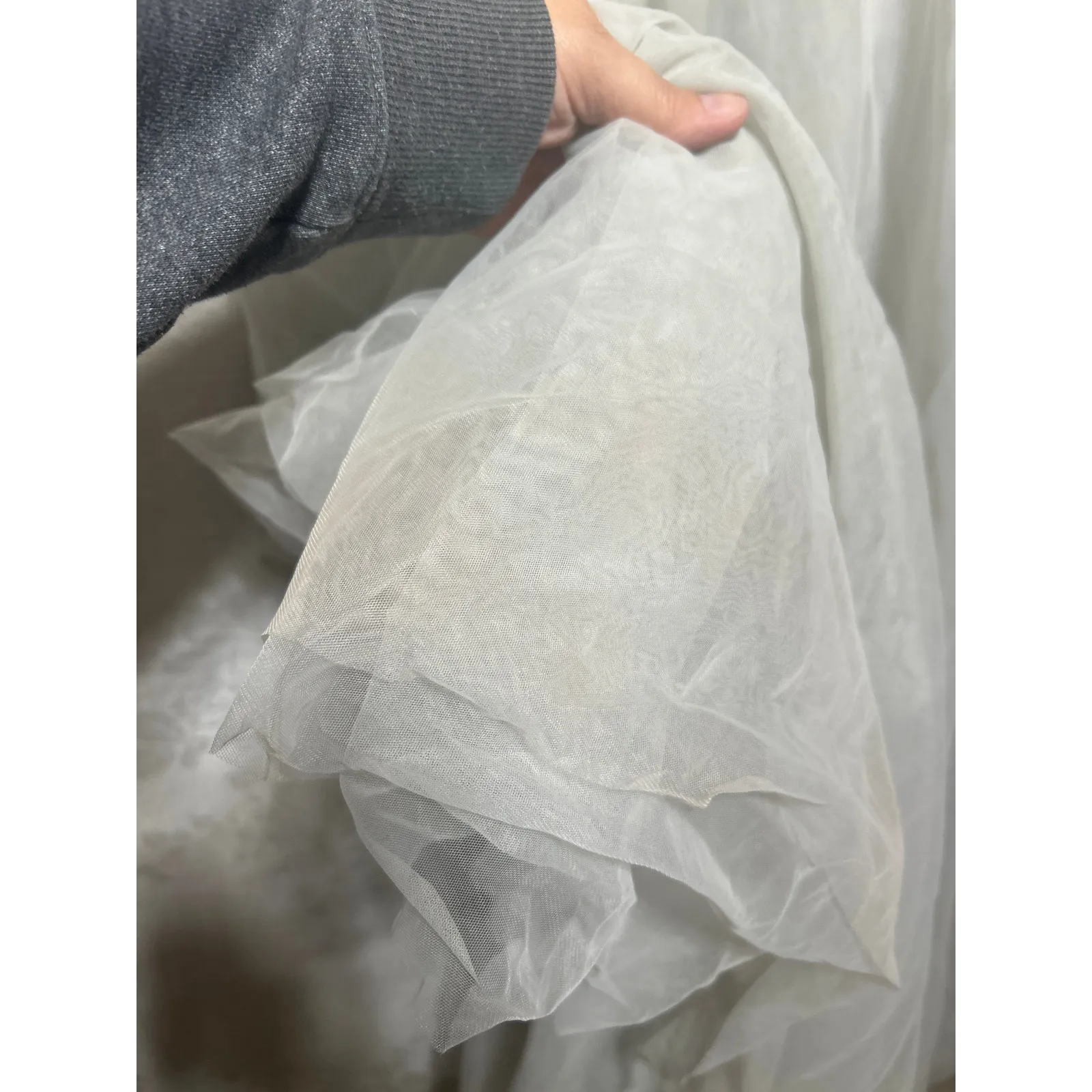 Torrid Gown 26 Gray Silver NEW Illusion Yoke Princess Sequin Fairy Whimsigoth - Image 2