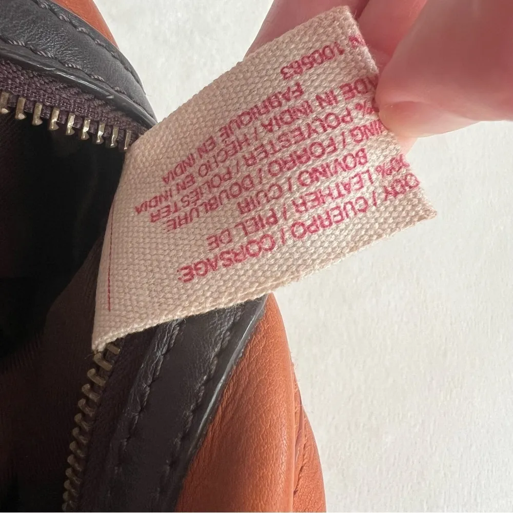 Lucky Brand Buckman Leather Cognac Colored Purse - Image 12