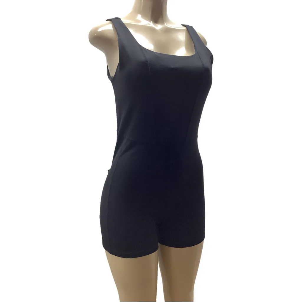 Xersion  Size L Black EverUltra-Lite Womens Sleeveless Active Short Romper. New - Image 2