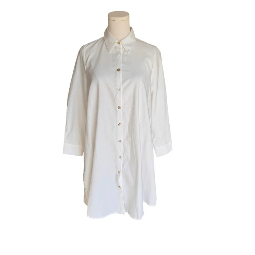 Pomander Place x Tuckernuck - NWOT White Oxford Harris Shirt Dress Sz XS - Image 6