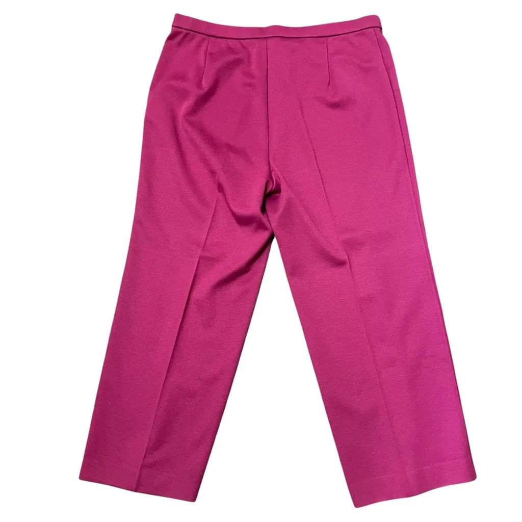 VTG 1970s James Kenrob Sweater Vest Button Front Pants Set Sz XL USA Union Made Pink - Image 4