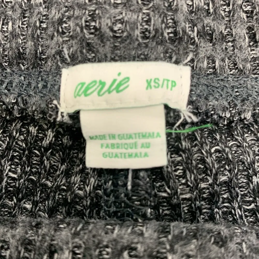 Aerie Charcoal Marled Gray Waffle Knit Pajama Joggers Sleepwear Size XS - Image 9