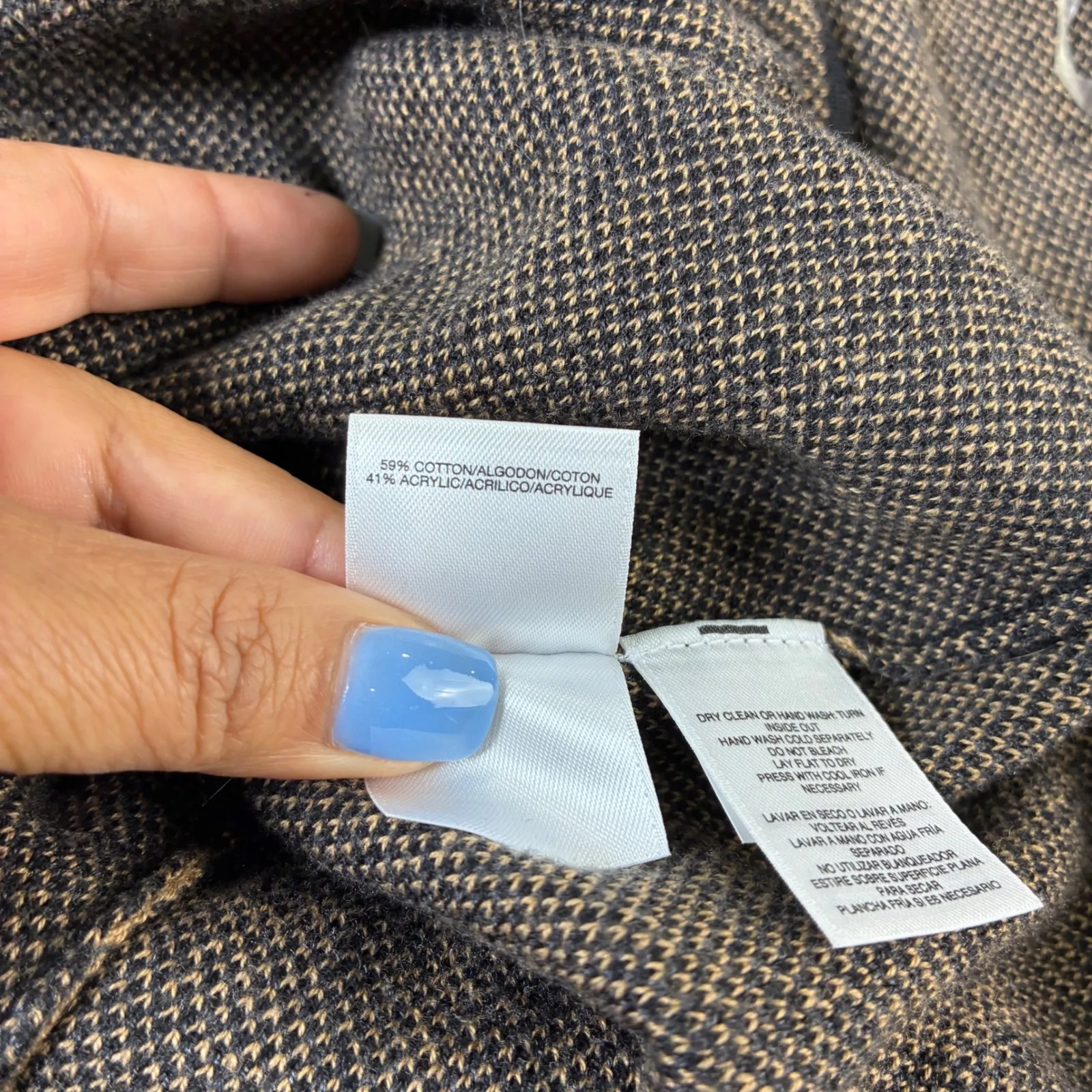 NWT Anne Klein Cardigan Leopard Print Knit Long‎ Sleeve Belted Midi Womens M - Image 5