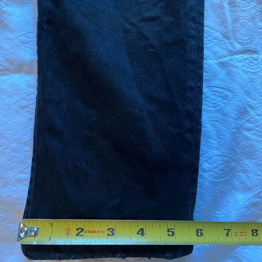 High waisted Zara black straight jeans - Image 3