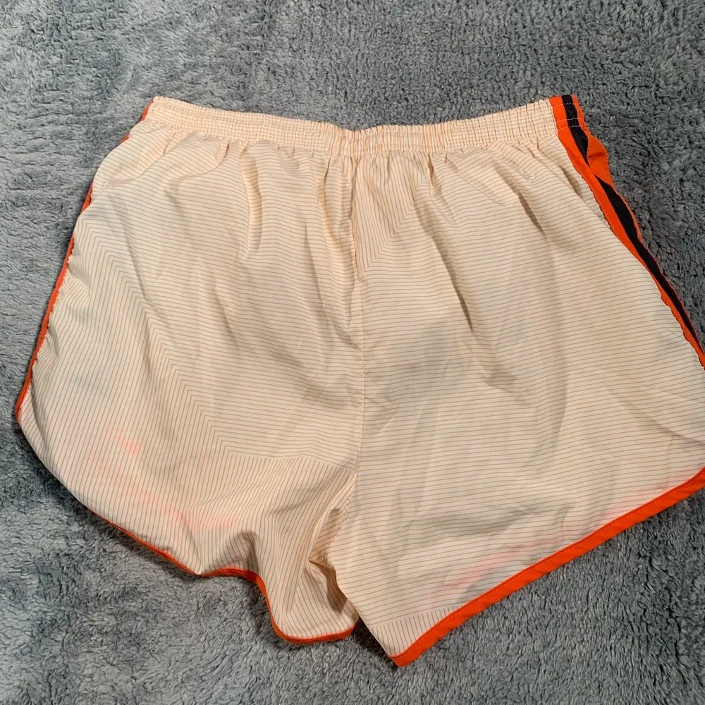Nike medium orange striped shorts - Image 7