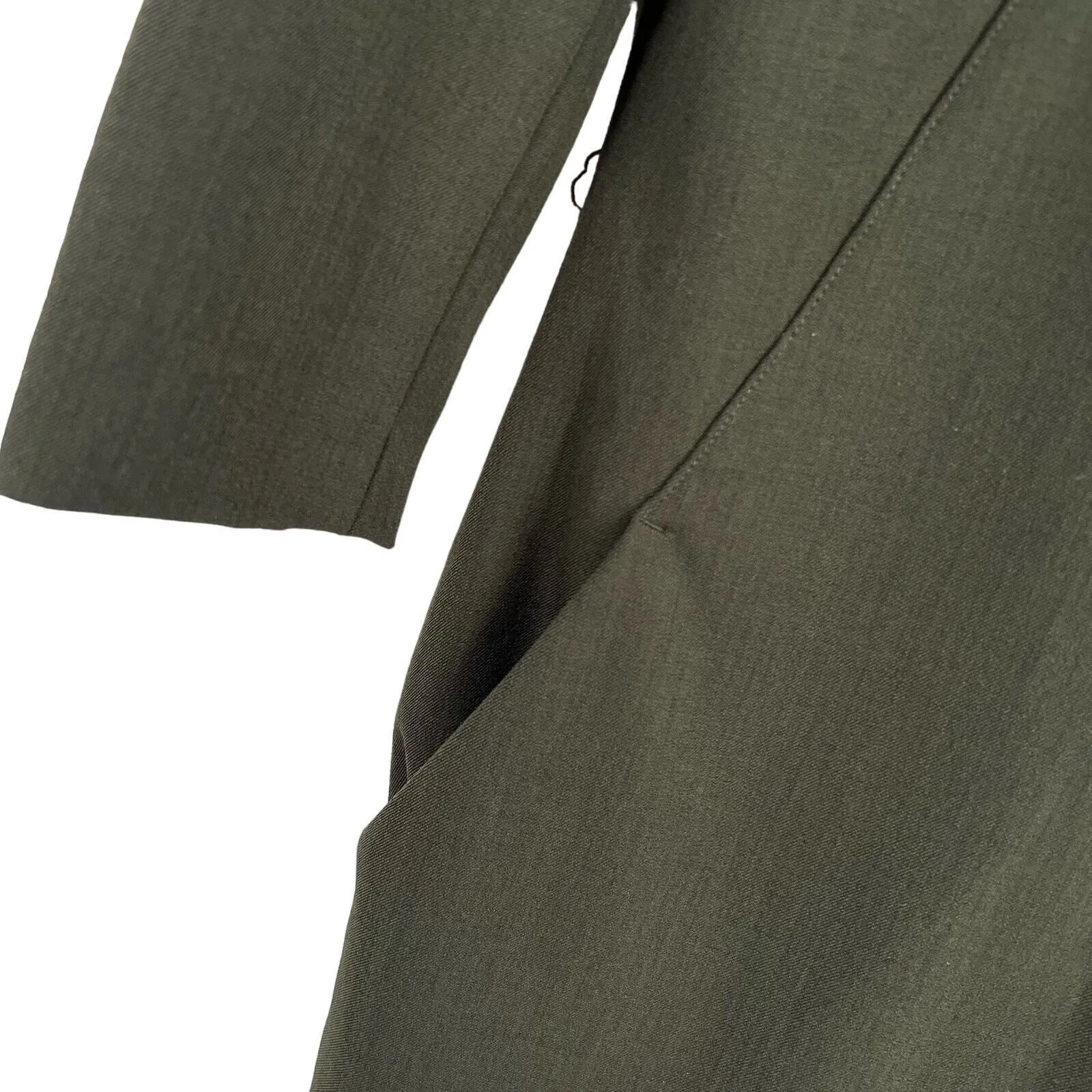 MM‎ Lafleur Etsuko Dress Womens 0P Green 3/4 Sleeve WonderTex Business Work - Image 2