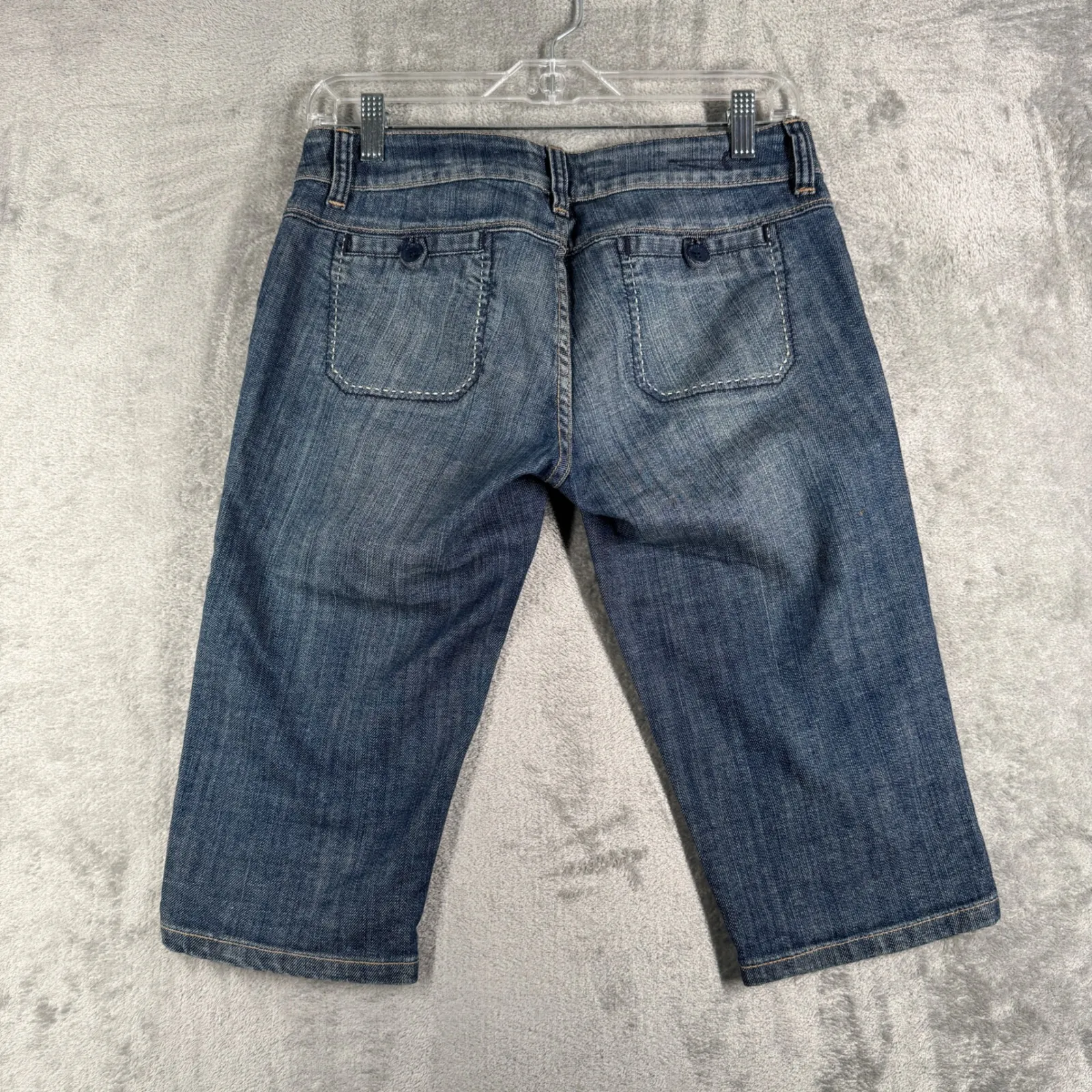 American Eagle Shorts Bermuda Denim Blue Jean Jhorts Casual‎ Vintage Y2K Size 4 - Image 3