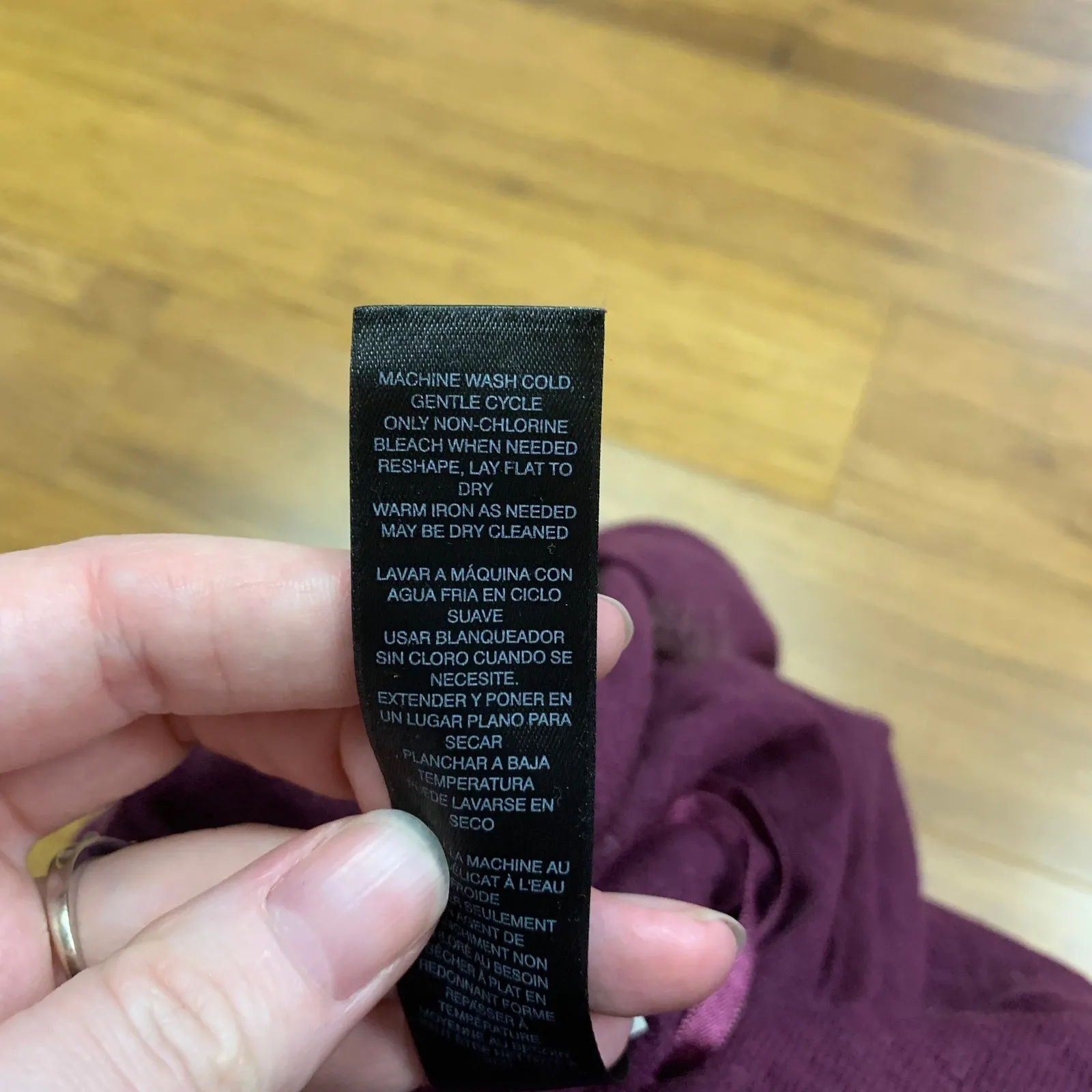 White House Black Market Purple Chevron Knit Tie Back Tank Top XS‎ Side Slits - Image 6